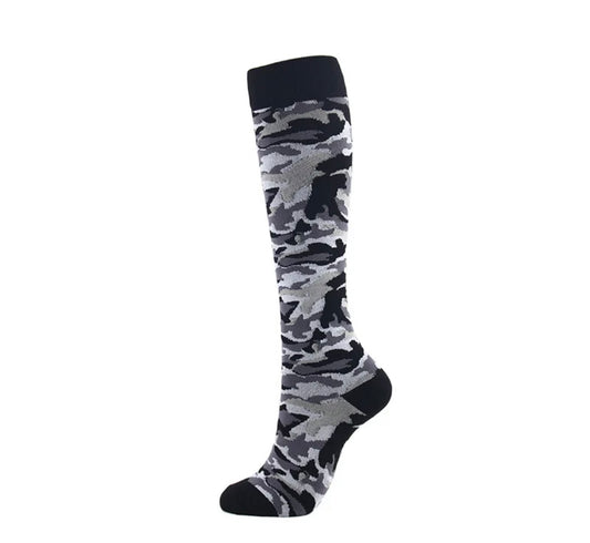 Black Camouflage Compression Socks