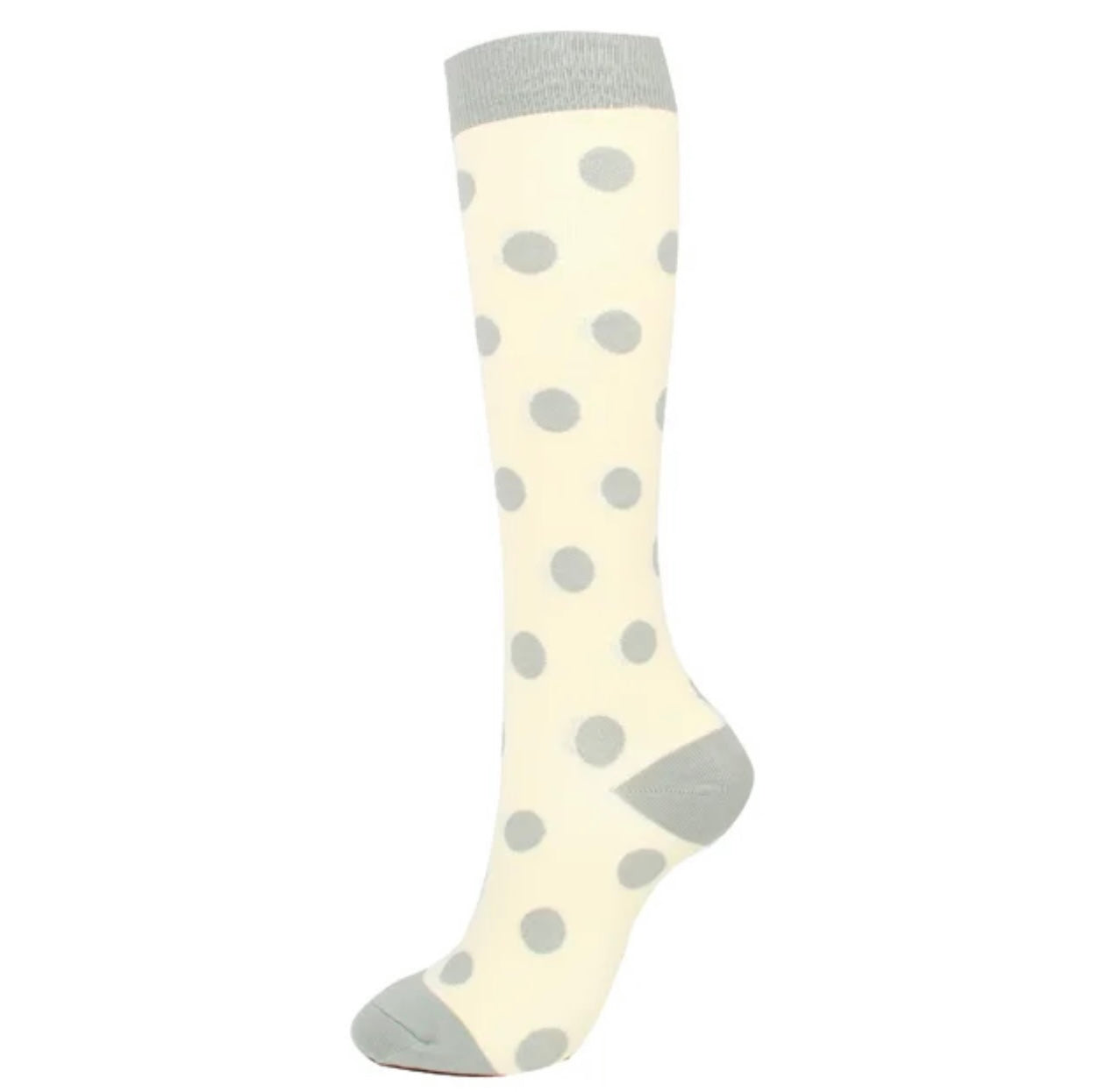 Beige Dots Compression Socks