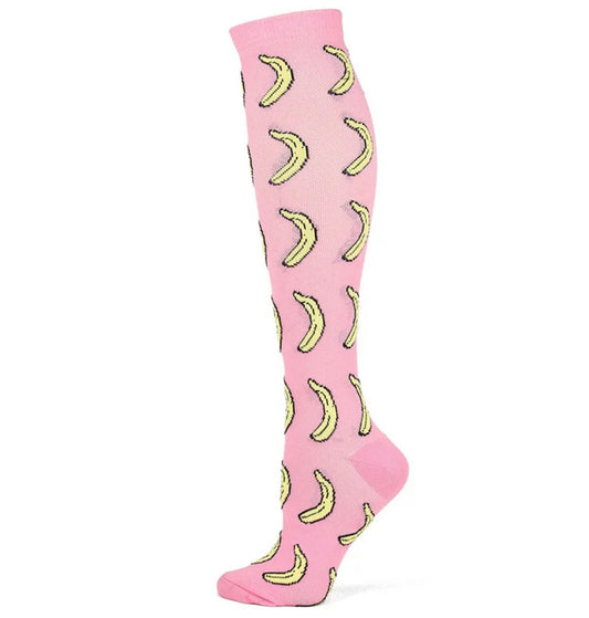 Pink Banana Compression Socks