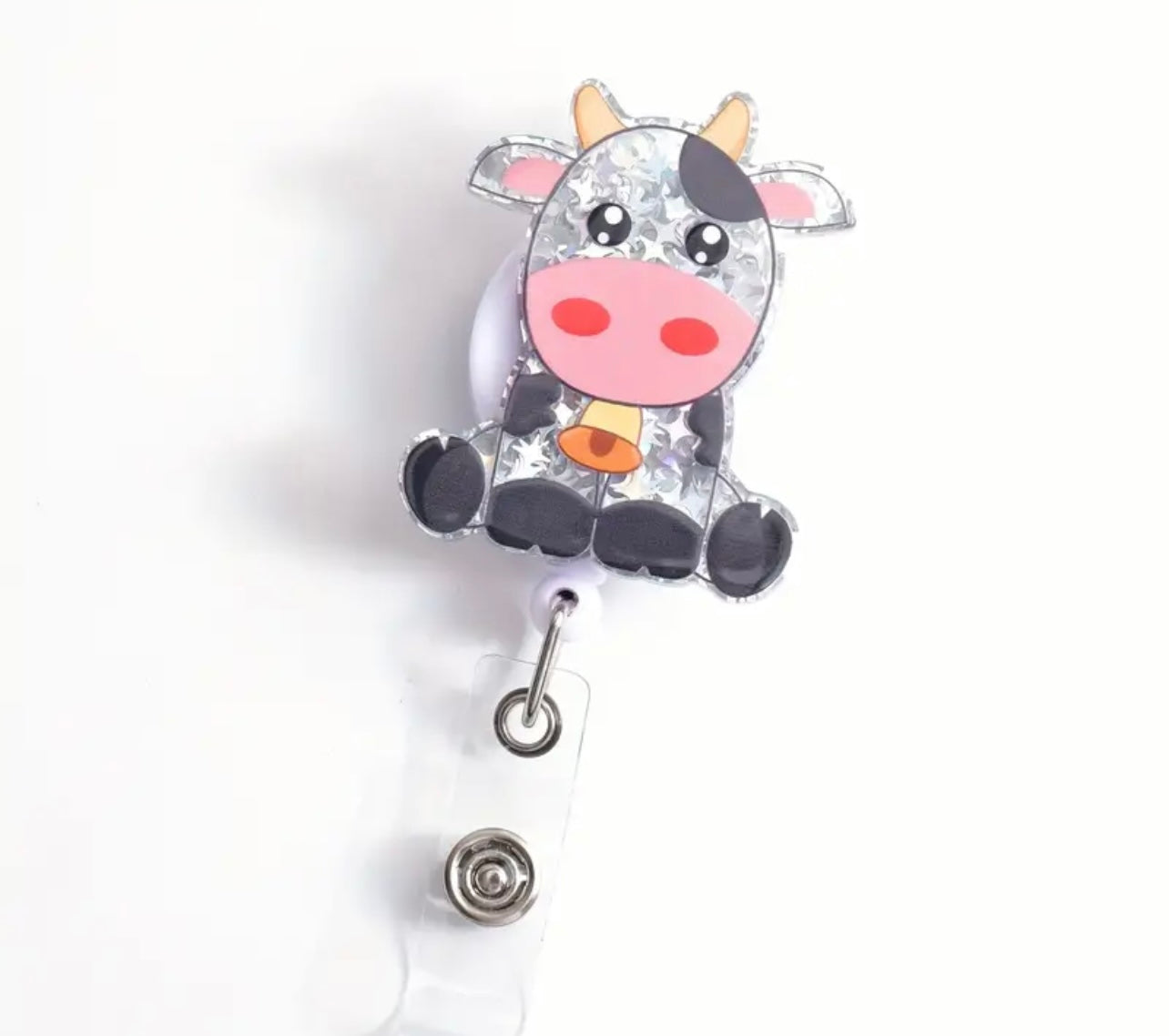 Cute Cow Badge Reel