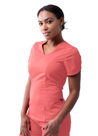 Adar Pro V-Neck Rapture Rose