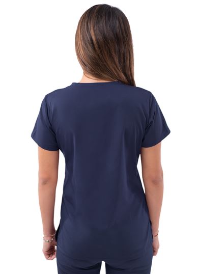 Adar Pro V-Neck Top Navy Blue