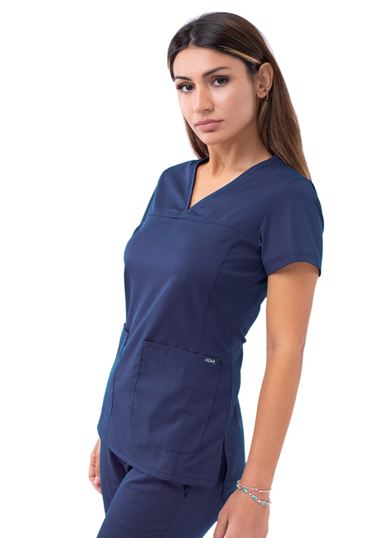 Adar Pro V-Neck Top Navy Blue