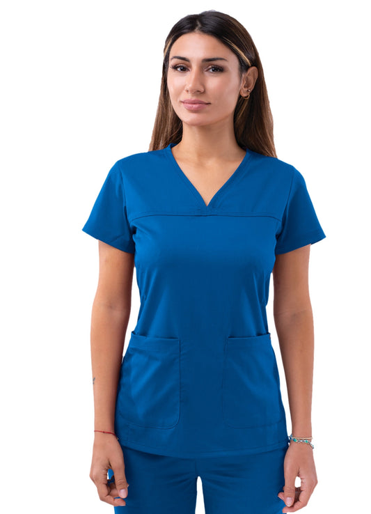 Adar Pro V-Neck Top Royal Blue