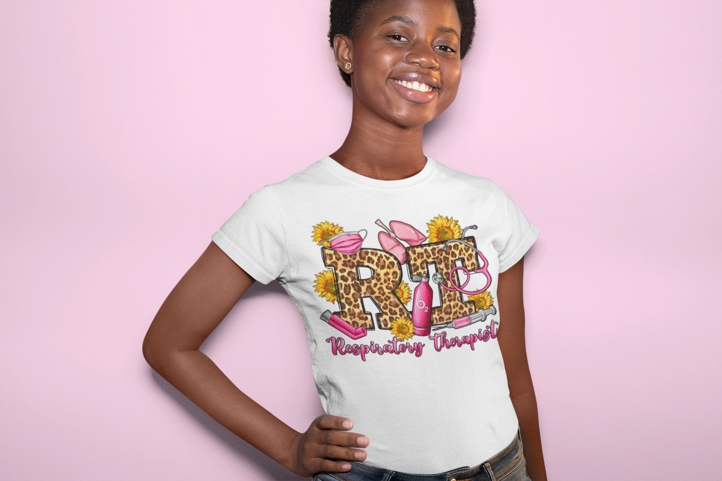 Respiratory Therapist Cheetah Tee