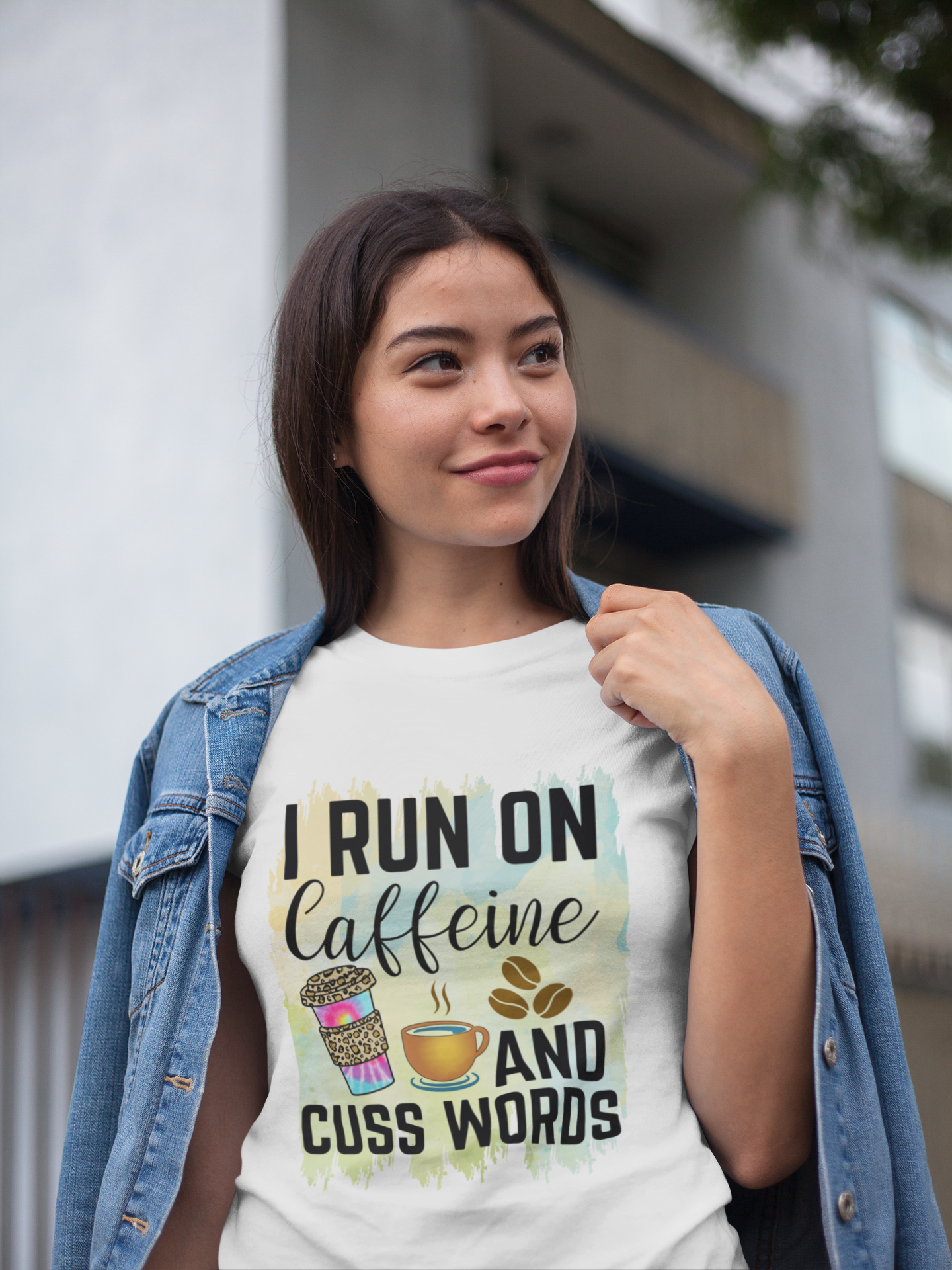 Caffeine & Cuss Words Tee