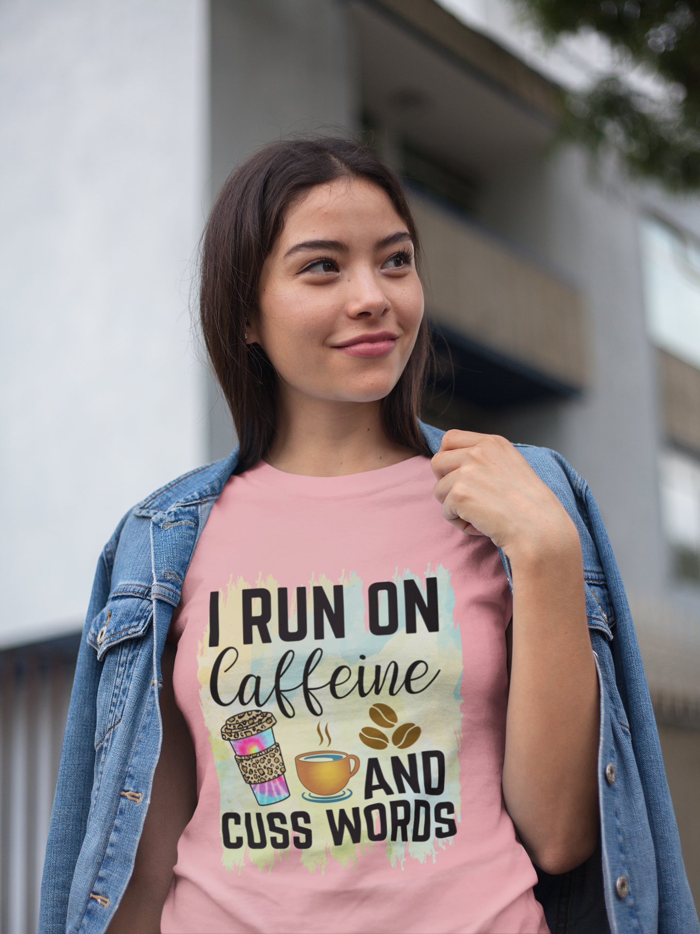 Caffeine & Cuss Words Tee