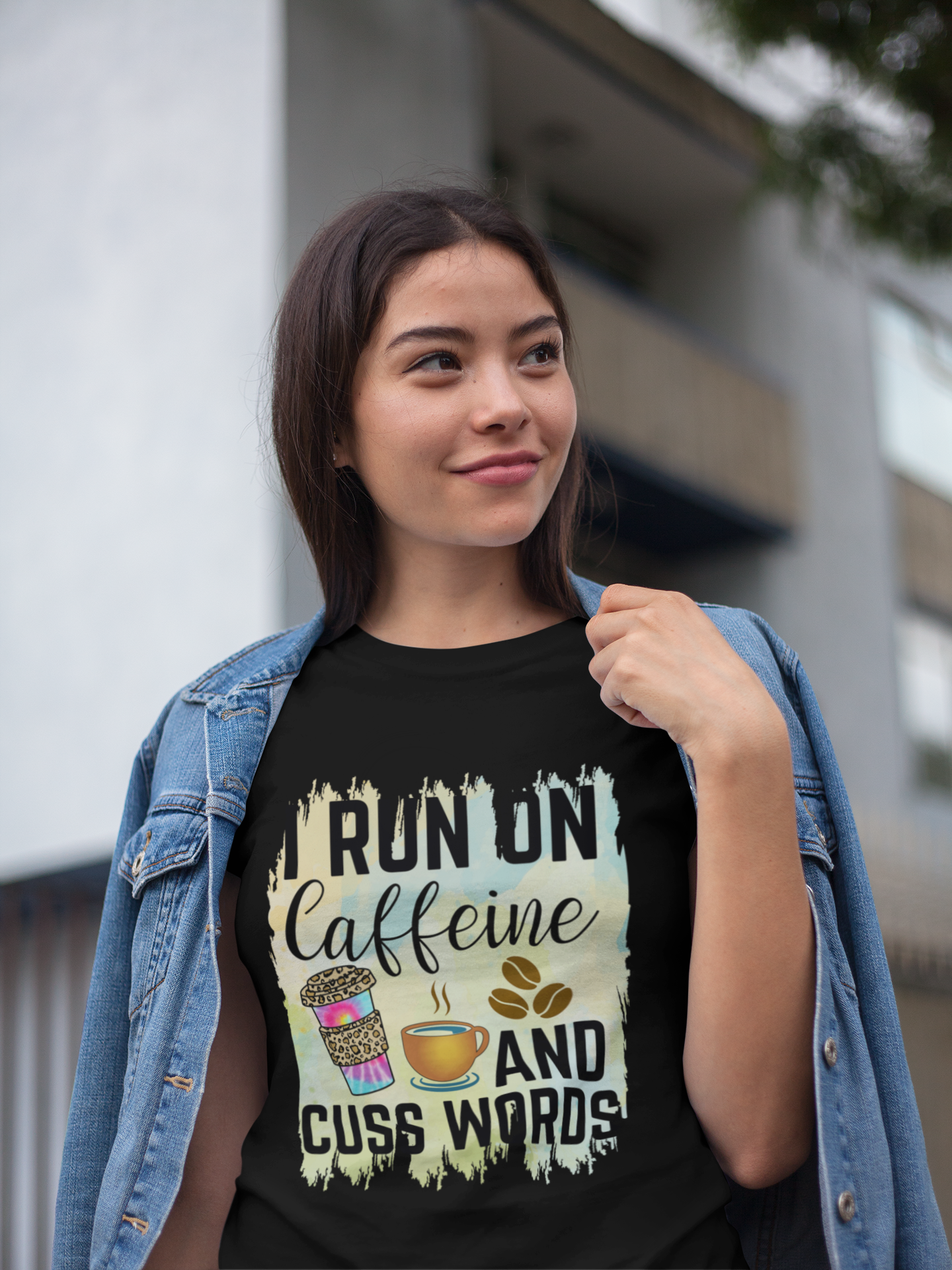 Caffeine & Cuss Words Tee