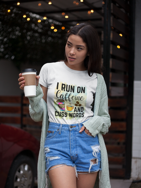 Caffeine & Cuss Words Tee